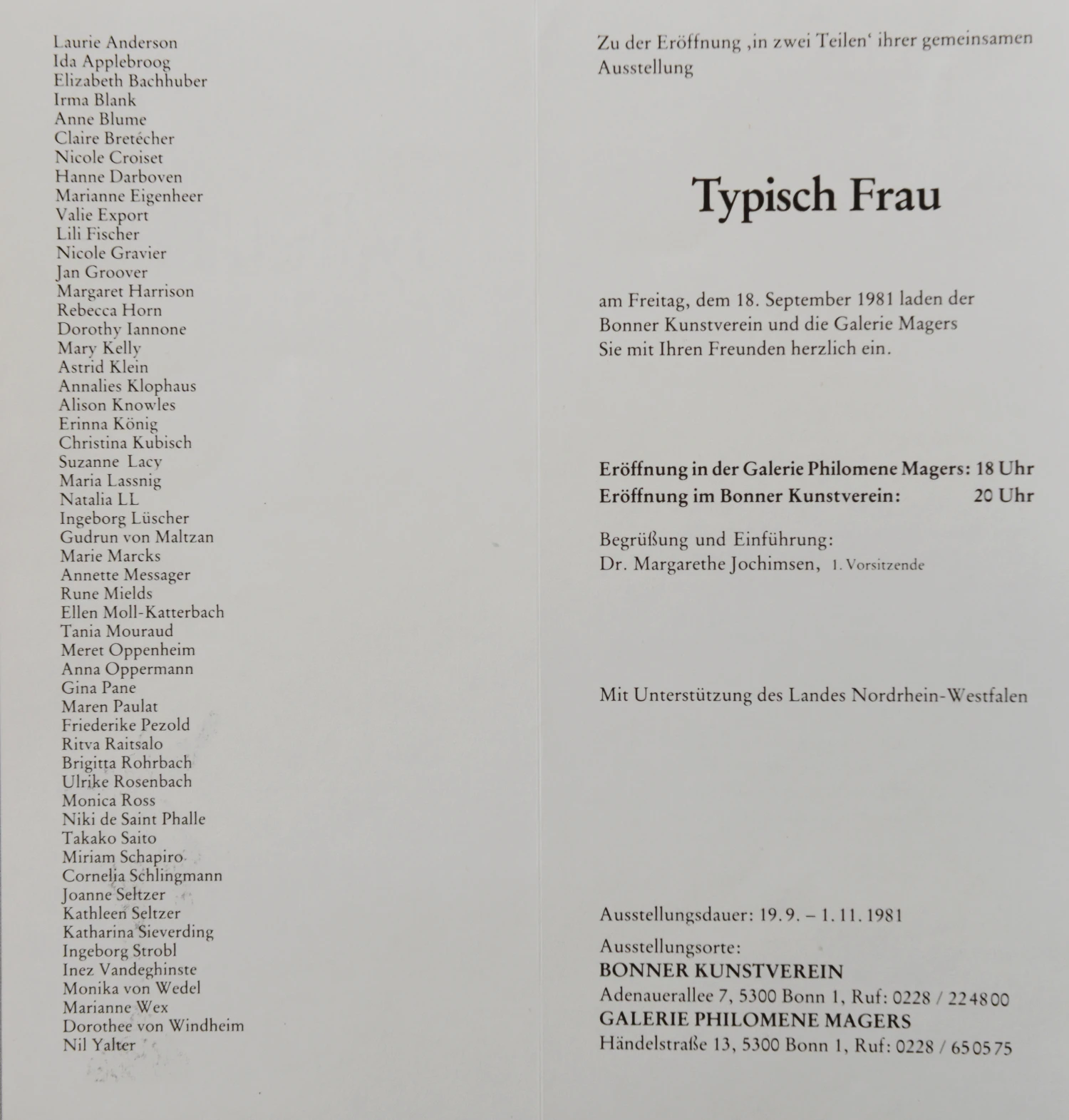 Typisch Frau Einladung back